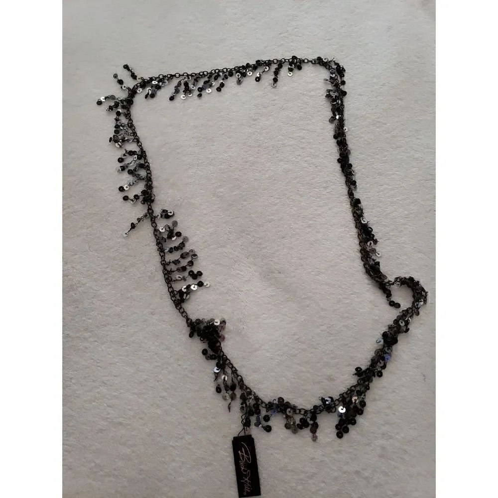 Birch Hill Black Sequined Necklace